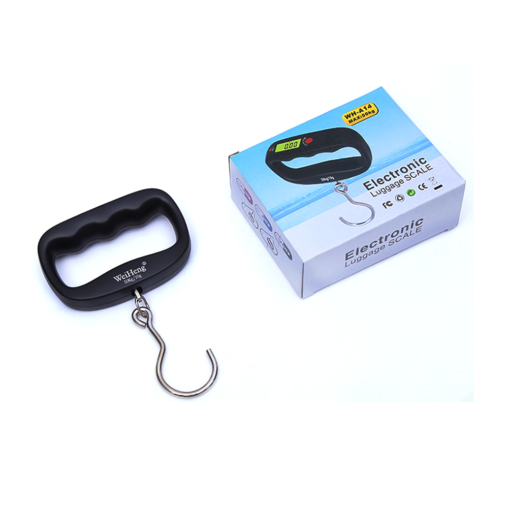 WH-A14 Digital Fish Hook Hanging Scale 50Kg Portable Luggage Weighing Scale