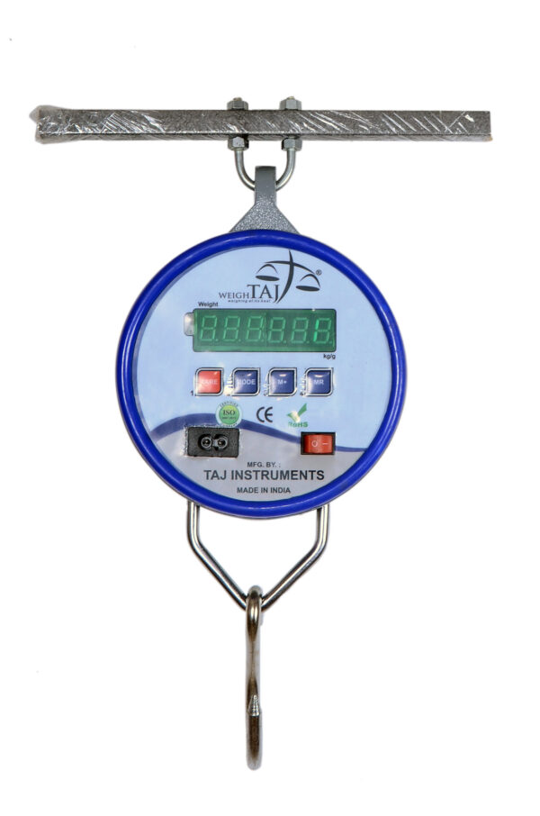 WeighTAJ 50Kg-10g TICB-6S-Economy Digital Hanging Weighing Scale with Allu.Die Cast Body with 0.56" GREEN LED Display Best For LPG Gas Distributor