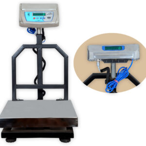 WeighTAJ 75/150Kg(dual) ECO Digital Platform Weighing Scale with Steel Platter Pan Size:400x400mm For Retail & Industrial Use