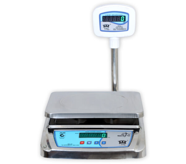 TAJ+ Economy 10/30Kg-1/5g(dual)Digital Table Top Weighing Scale with Pole Display - Image 2