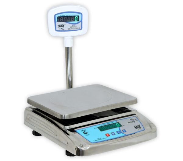 TAJ+ Economy 10/30Kg-1/5g(dual)Digital Table Top Weighing Scale with Pole Display
