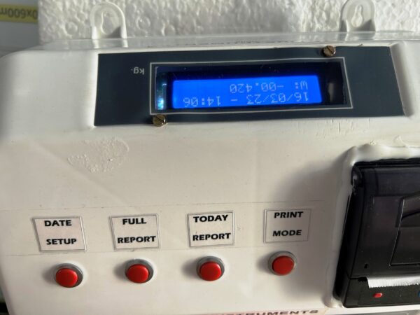 Reciept Printing Weighing Indicator with Blueooth MAC ID - Image 3