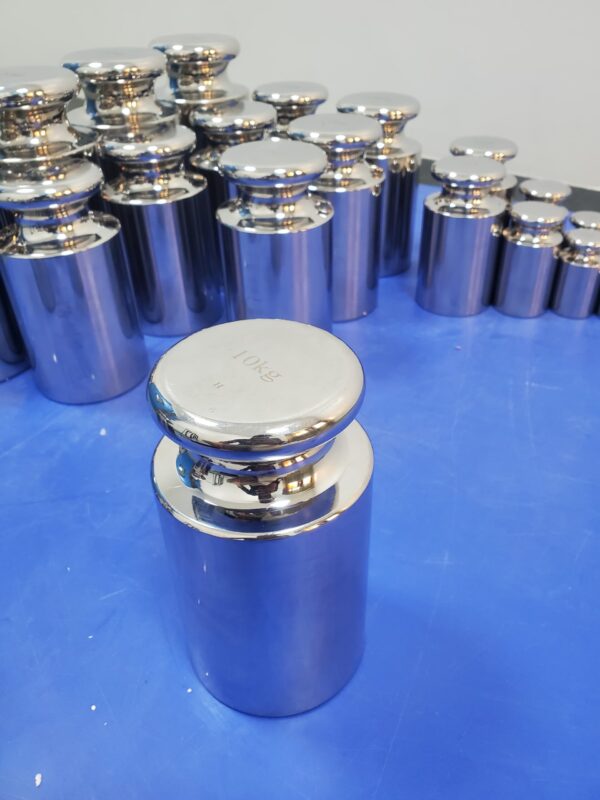 Cylindrical Knobe Type SS 304 Grade Standard Lab Weights with NABL Calibration Certificate from 100Kg to 1mg - Image 5
