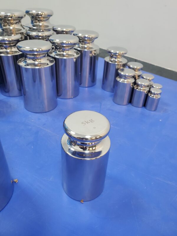 Cylindrical Knobe Type SS 304 Grade Standard Lab Weights with NABL Calibration Certificate from 100Kg to 1mg - Image 6