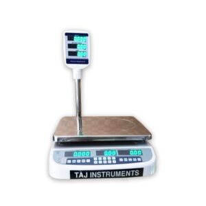 taj+ 15/30kg 2/5g(dual) premium digital price computing scale with 3 window display & 99 plu memory best for retail shops
