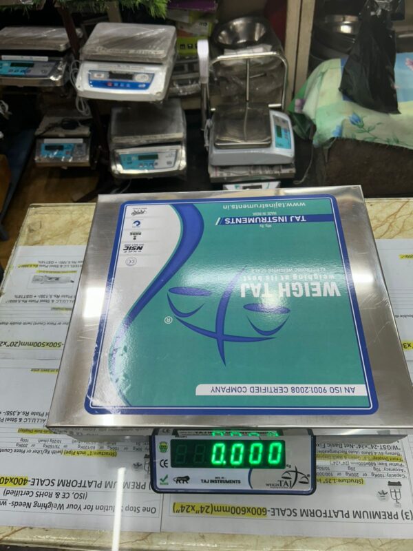 ALPHA BENCH SCALE-Platter Size:350x400mm,Available Capacity:50Kg-5g or 100Kg-10g - Image 3