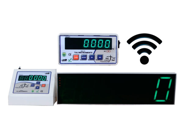 Wireless-Industrial Grade Weighing Indicator / Digital Platform Scale with 5" INCH Jumbo & 0.8” GREEN Display-100% Indian Make
