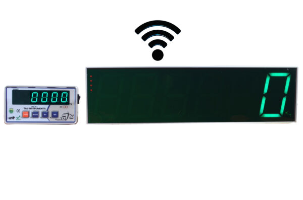 Wireless-Industrial Grade Weighing Indicator / Digital Platform Scale with 5" INCH Jumbo & 0.8” GREEN Display-100% Indian Make - Image 2