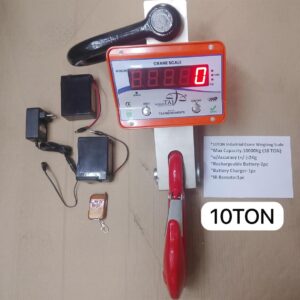 10Ton-2Kg TICS Premium Industrial Digital Crane Weighing Scale, MS SHEET METAL Body,100% Indian Make